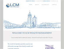 Tablet Screenshot of lcmwealth.co.uk